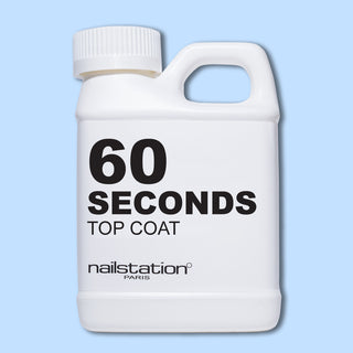 60 seconds top coat 250ml, fast-drying top coat - Nailstation Paris