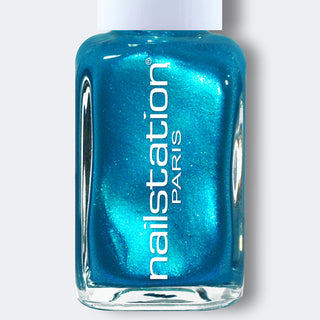 fleur bleue | Blue Shimmer Nail Polish