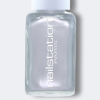 silicone | Silver Shimmer Nail Polish