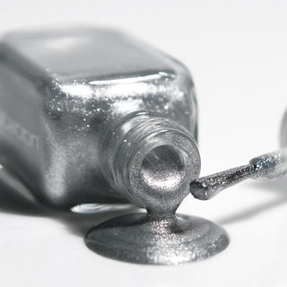 matte metal silver | Scintillant Vernis à ongles 